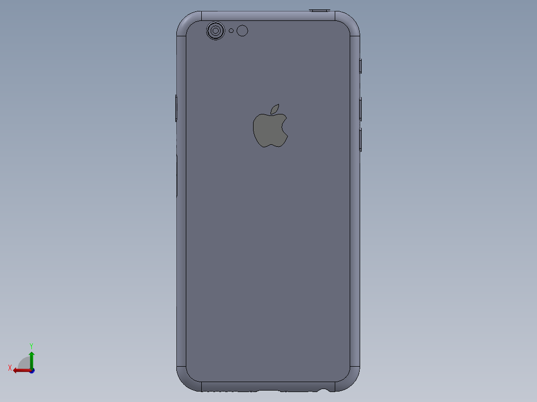 苹果6 iphone+6后视图