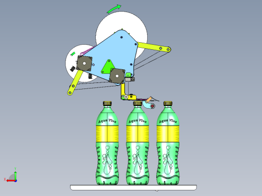 瓶盖标签粘贴机粘接器后视缩略图