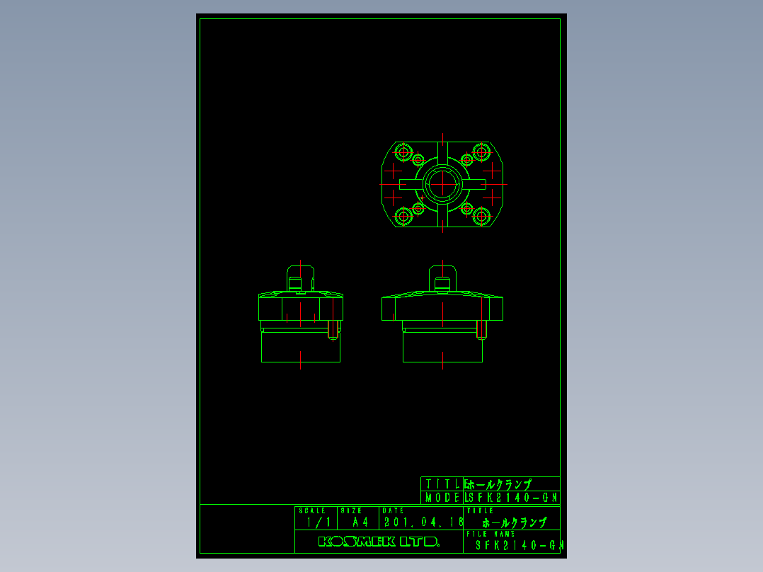 KOSMEKSFK2140-GN多系列多零件图纸模型多系列多零件图纸模型