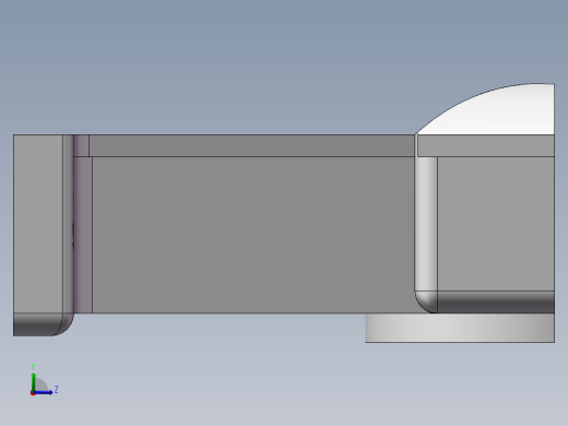 Q118-右轴承座组件机械加工工艺及夹具设计【轴承盖铣面+轴承座镗孔】【三维零件】左视缩略图