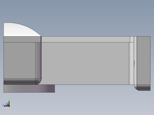 Q118-右轴承座组件机械加工工艺及夹具设计【轴承盖铣面+轴承座镗孔】【三维零件】右视缩略图