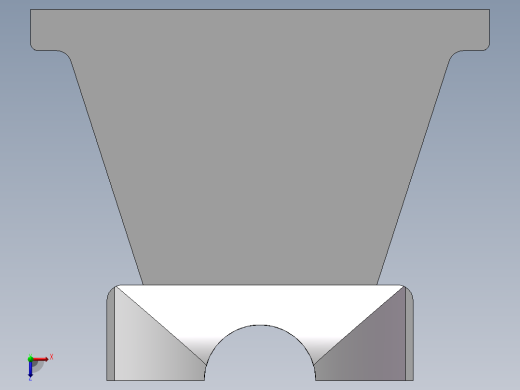 Q118-右轴承座组件机械加工工艺及夹具设计【轴承盖铣面+轴承座镗孔】【三维零件】俯视缩略图