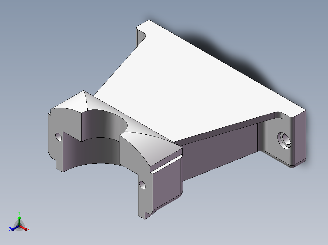 Q118-右轴承座组件机械加工工艺及夹具设计【轴承盖铣面+轴承座镗孔】【三维零件】正等轴测图