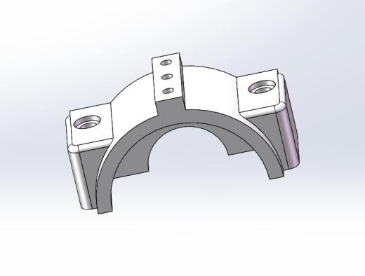 Q118-右轴承座组件机械加工工艺及夹具设计【轴承盖铣面+轴承座镗孔】【三维零件】缩略图