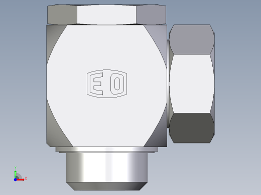 卡套式工业通用硬管接头EO_High_pressure_banjo_elbow_WH42LRKDSCF前视缩略图