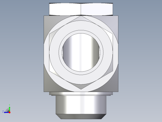 卡套式工业通用硬管接头EO_High_pressure_banjo_elbow_WH42LRKDSCF右视缩略图