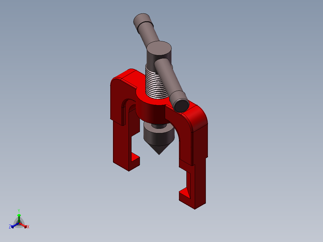 扩孔器正等轴测图