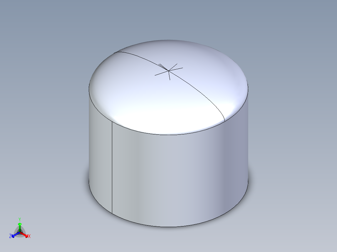 CPVC管件20-Sch80_Cap_FPT_9848-012 _1.25in正等轴测图