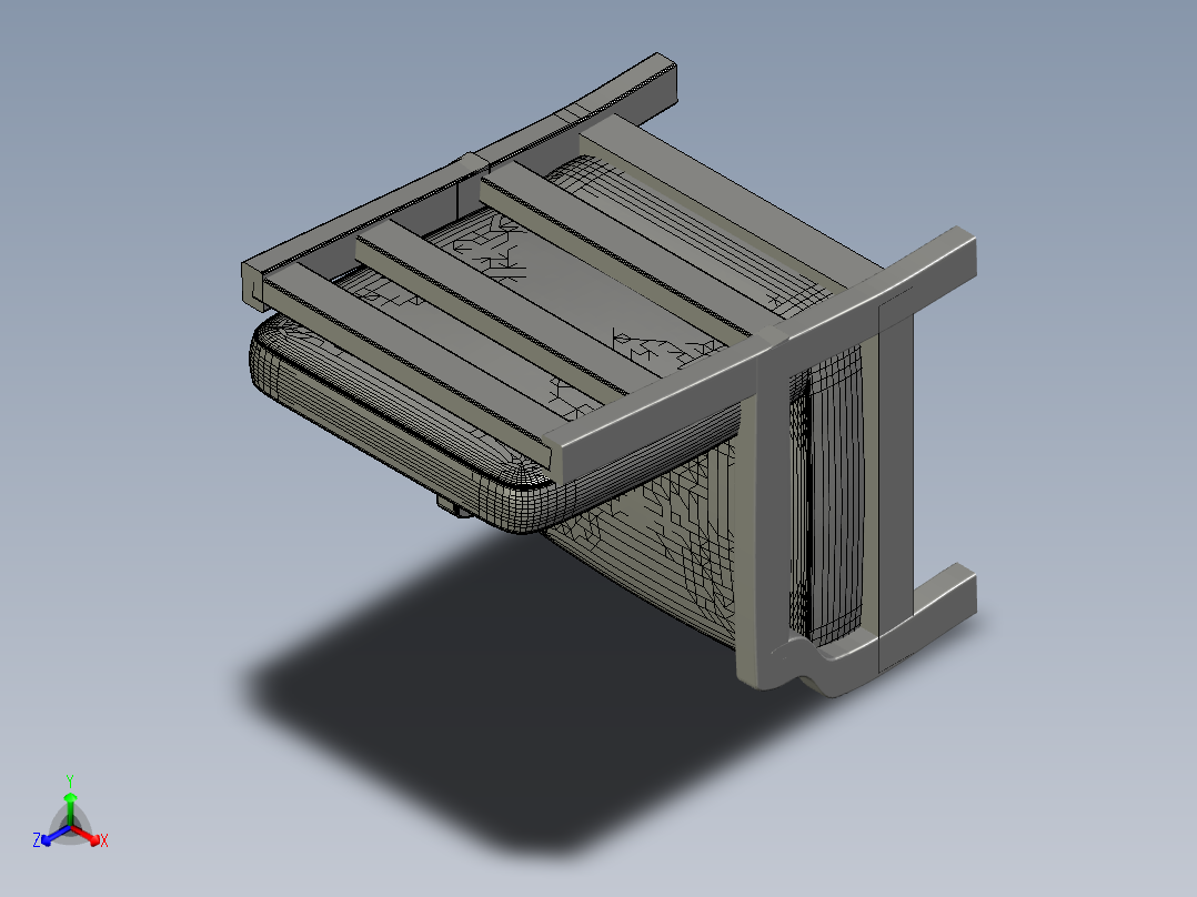arm-chair-ersin-扶手椅正等轴测图