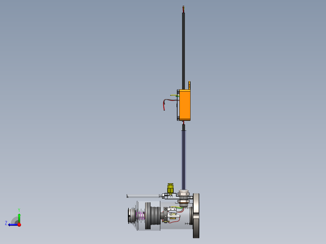 全自动对刀仪（sw可编辑+bom单+工程图）右视图