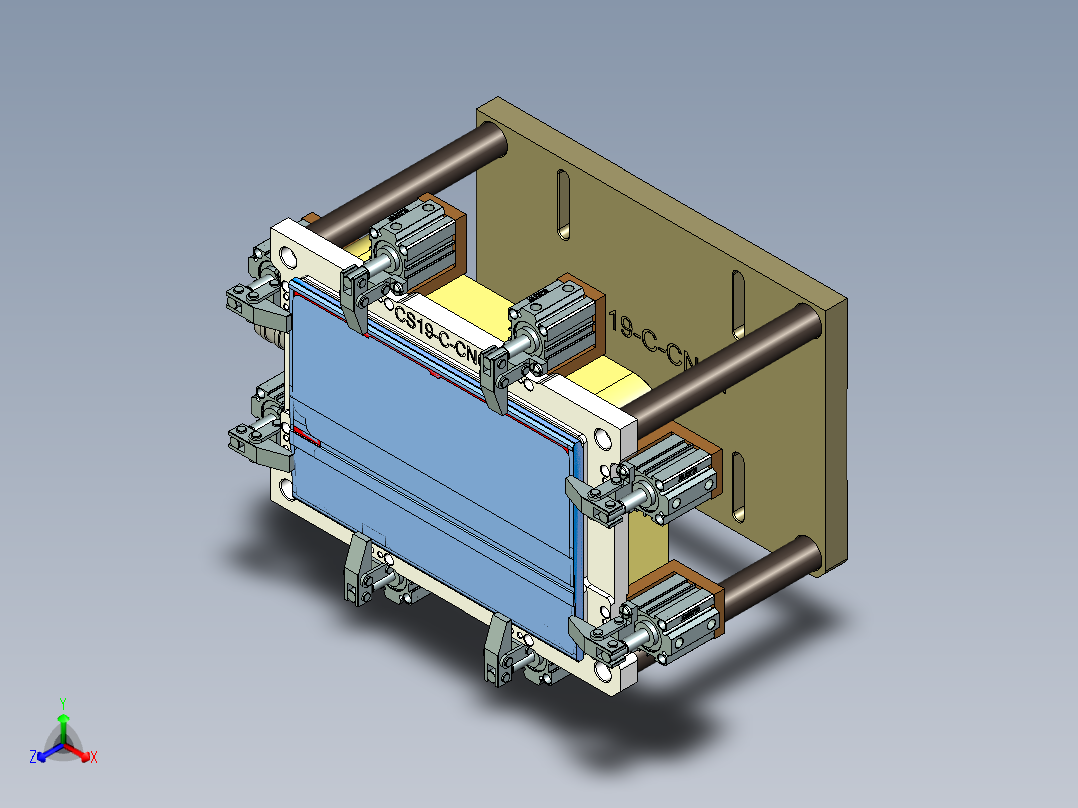 CS19-C-CNC1笔记本CNC工装夹具三维模型-180925主视图