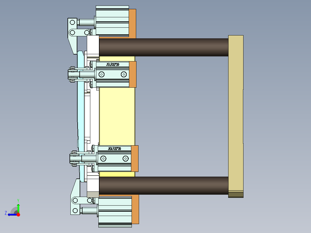 CS19-C-CNC1笔记本CNC工装夹具三维模型-180925右视图