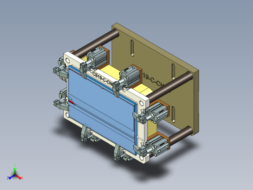 CS19-C-CNC1笔记本CNC工装夹具三维模型-180925正等轴测缩略图