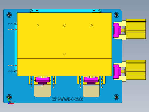 CS19-WWAB-C-CNC0笔记本CNC工装夹具三维模型-180803前视缩略图