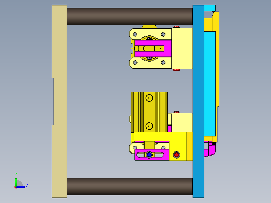 CS19-WWAB-C-CNC0笔记本CNC工装夹具三维模型-180803左视图