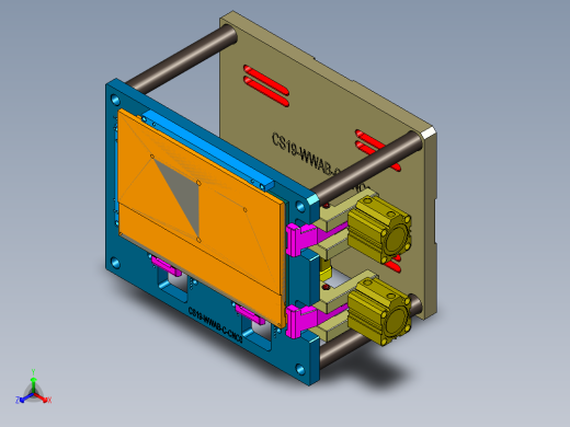 CS19-WWAB-C-CNC0笔记本CNC工装夹具三维模型-180803正等轴测缩略图