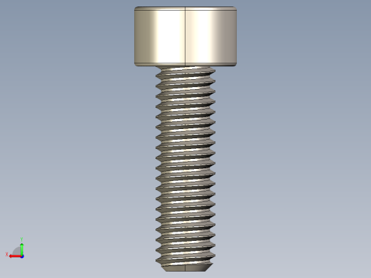 Screw_DIN_912_M3.5x12F_A2.STEP公制内六角螺钉后视缩略图