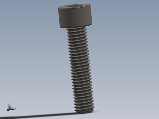 Screw_DIN_912_M8x30F_A2.SLDPRT公制内六角螺钉