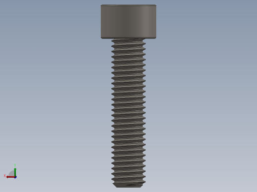 Screw_DIN_912_M8x30F_A2.SLDPRT公制内六角螺钉后视缩略图