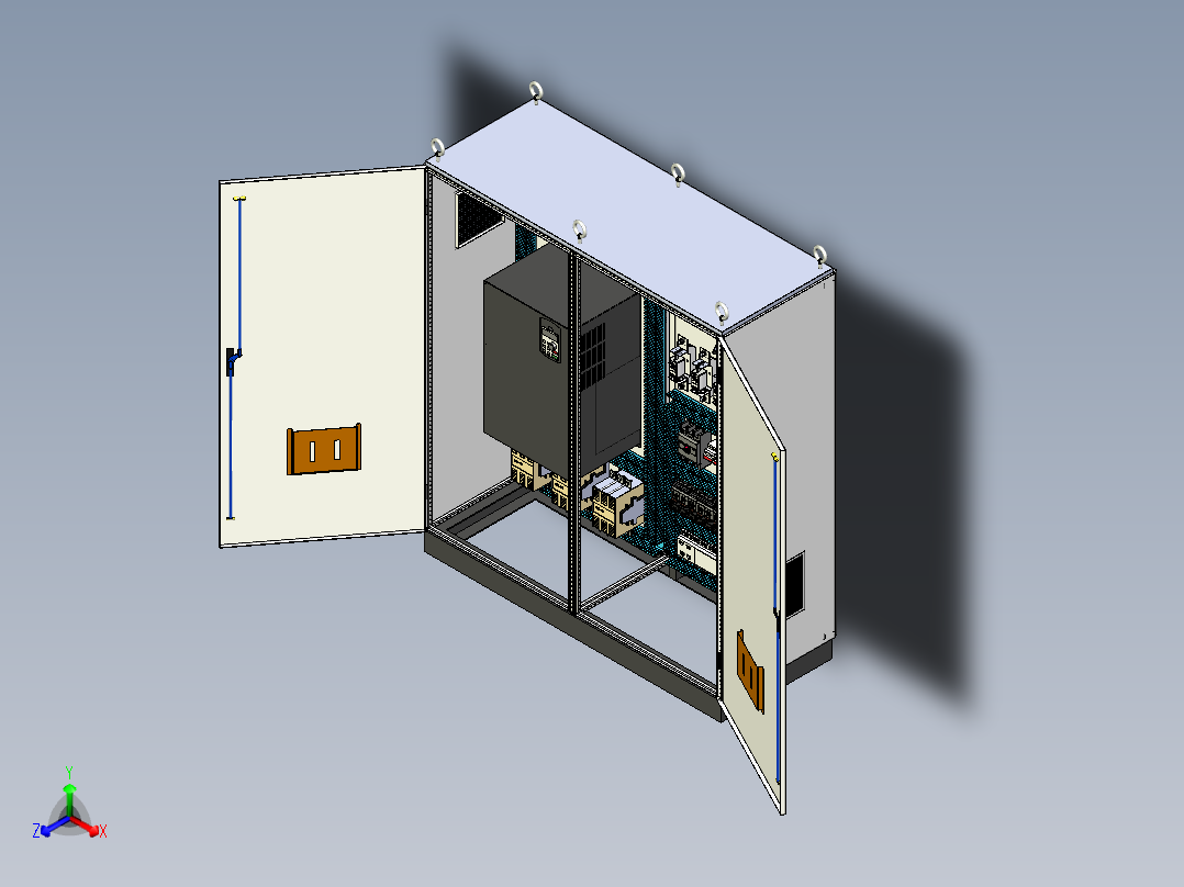 双柜组装变频器星三角风机控制柜 56290