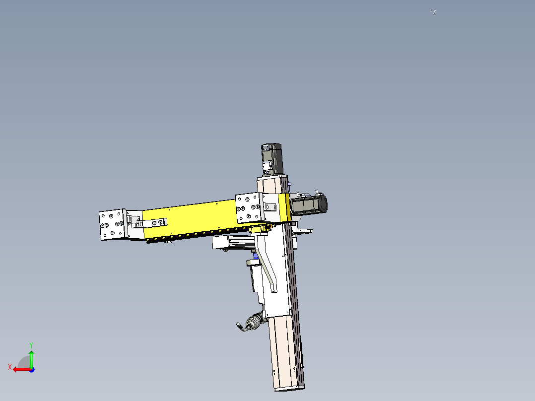 三轴移动式焊接机构后视图