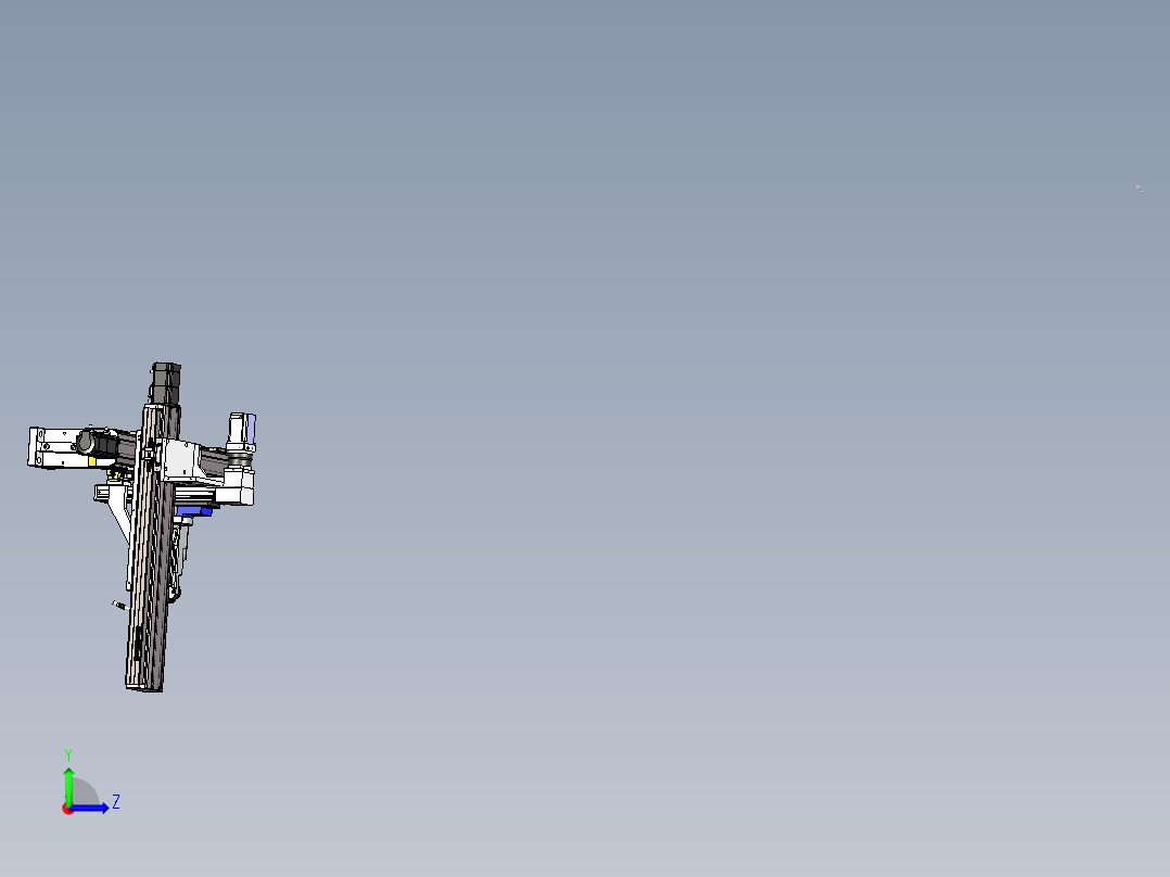 三轴移动式焊接机构左视图