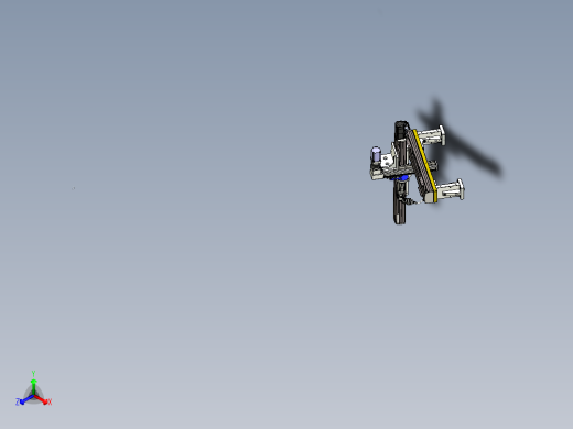 三轴移动式焊接机构正等轴测缩略图