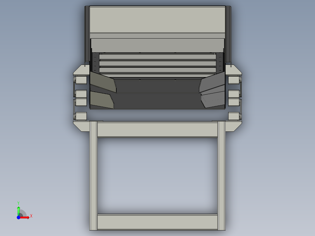 B3003868-直线振动筛给料机前视图