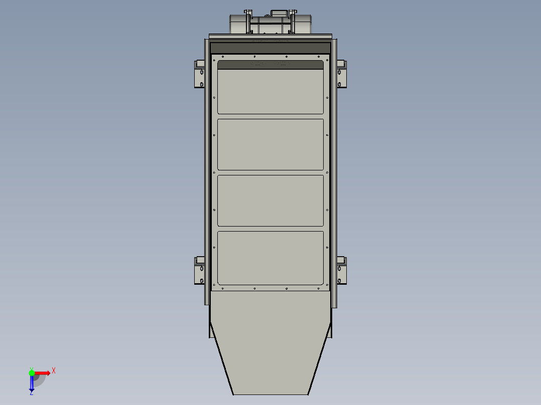 B3003868-直线振动筛给料机俯视图