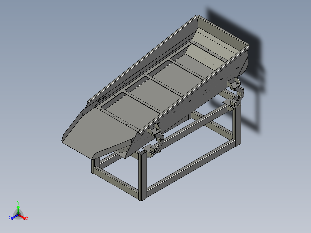 B3003868-直线振动筛给料机正等轴测图