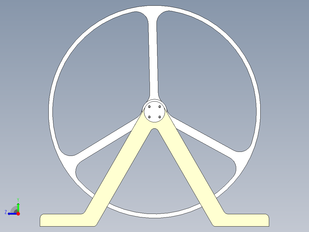 猫咪跑步滚筒模型右视图