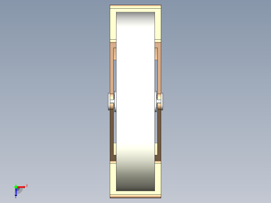 猫咪跑步滚筒模型俯视图