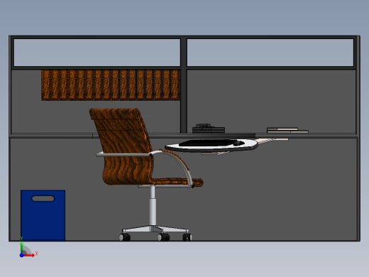 电脑桌(4)前视缩略图