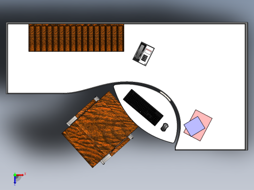 电脑桌(4)俯视缩略图