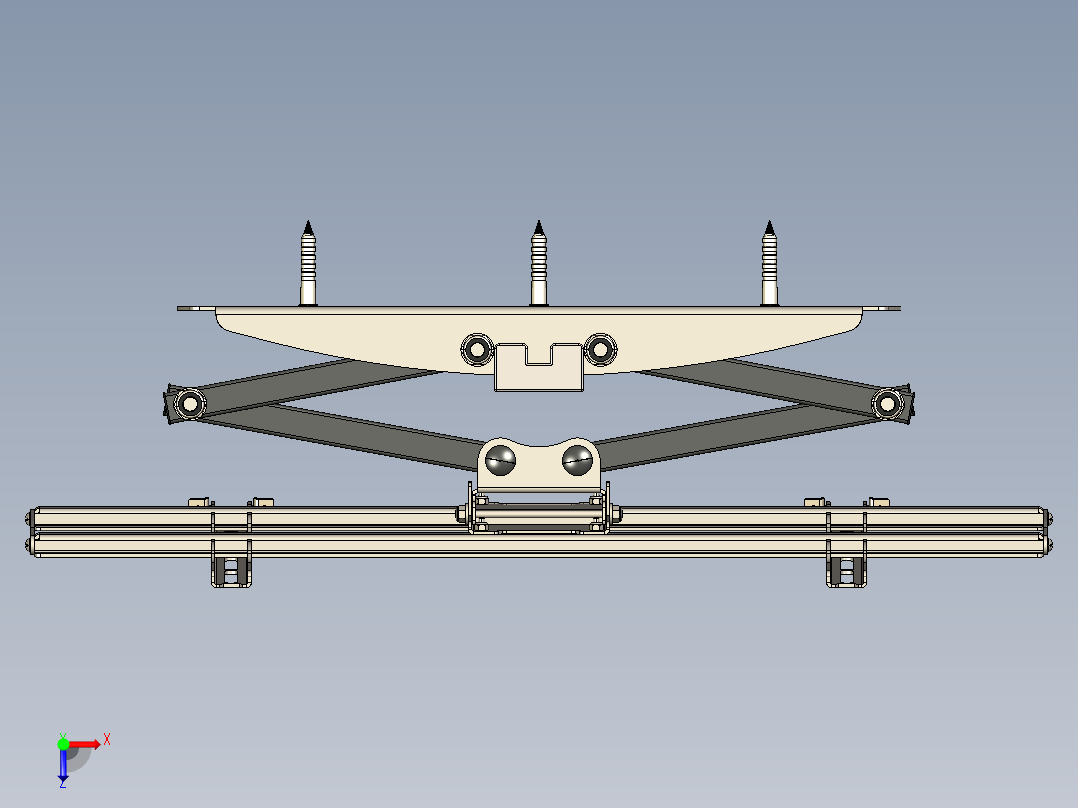 B3004367-电视壁挂架 26_-65_俯视图