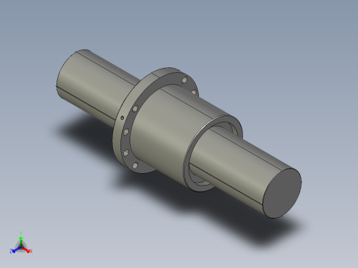 JF16025-8滚珠丝杆3D模型