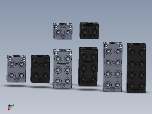 8款歧管模块化模型