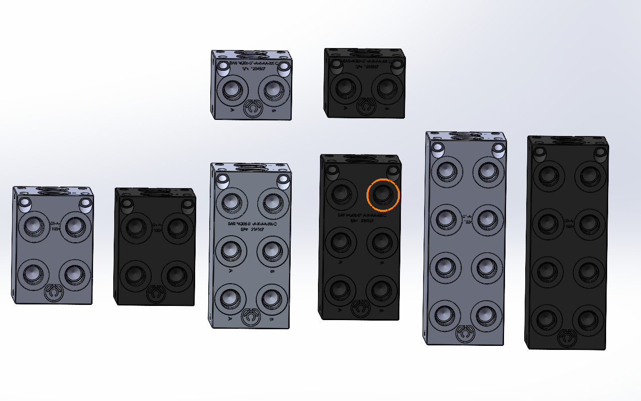 8款歧管模块化模型