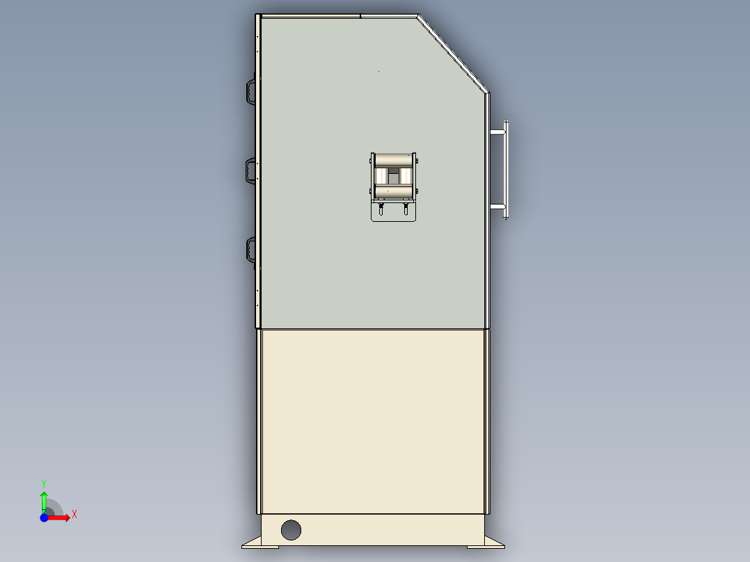 皮带式履带牵引机前视图