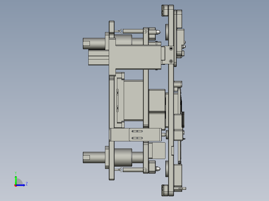 04-00顶升阻挡机构左视图