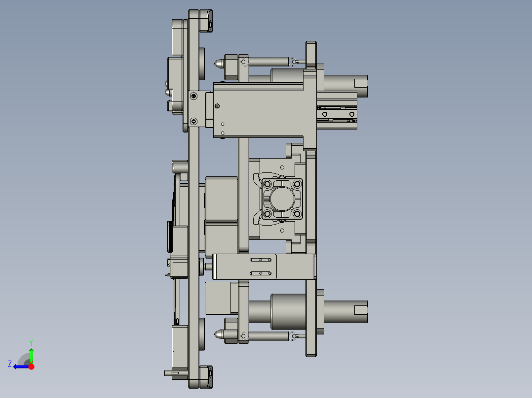 04-00顶升阻挡机构右视图