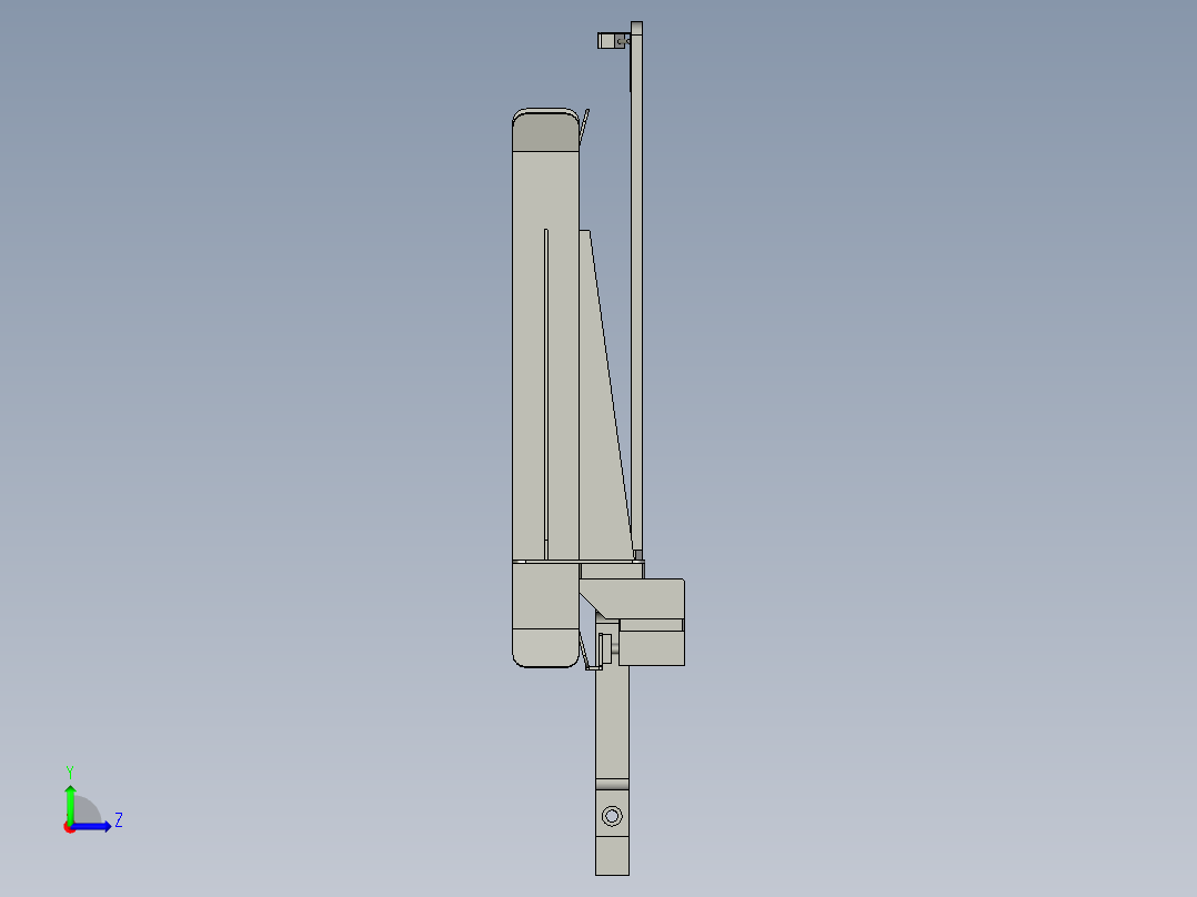 PCM板空托盘导向组合左视图