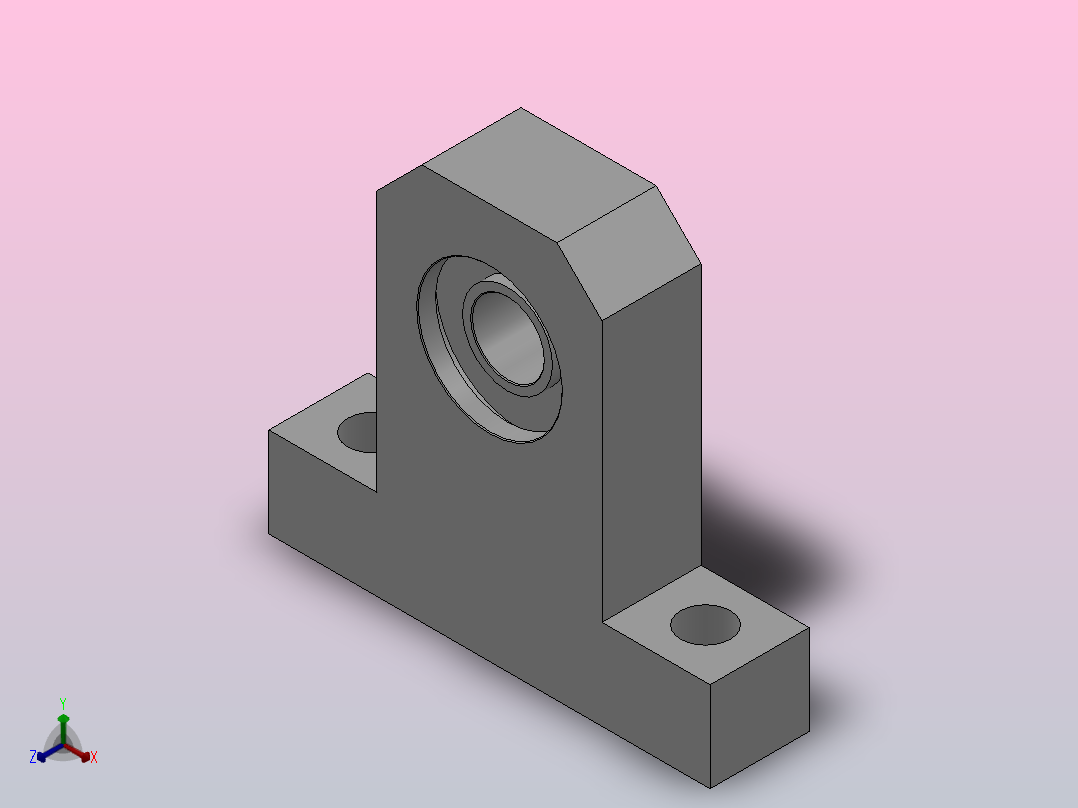 T型高度选择型轴承座组件_BTC-69-8-2Z-30-A-MTC-5正等轴测图