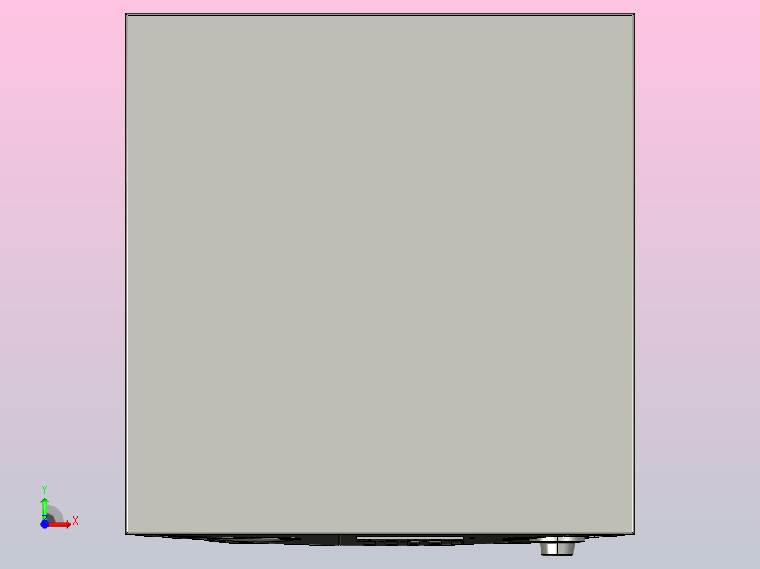 厨房洗衣机模型前视图