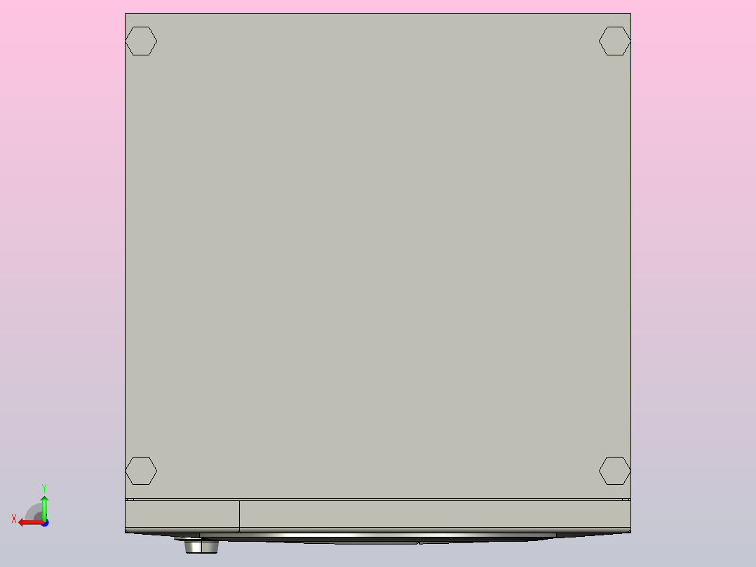 厨房洗衣机模型后视图