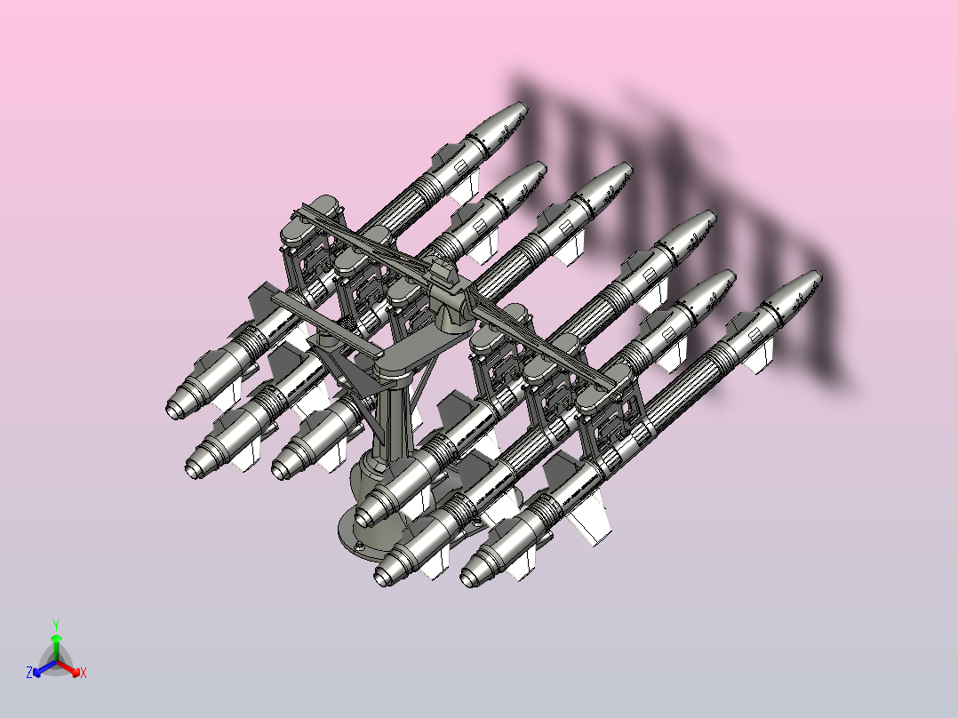 佩雷比发射器正等轴测图