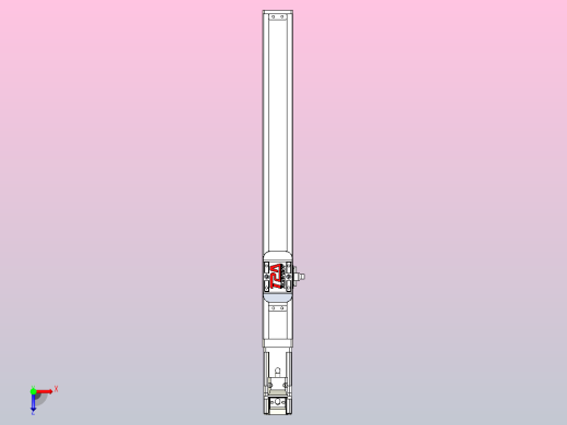 滚珠丝杠直线轴带导轨全封闭TPA-HCR-40S-0802C-L300-M-Y-P10-N3俯视缩略图