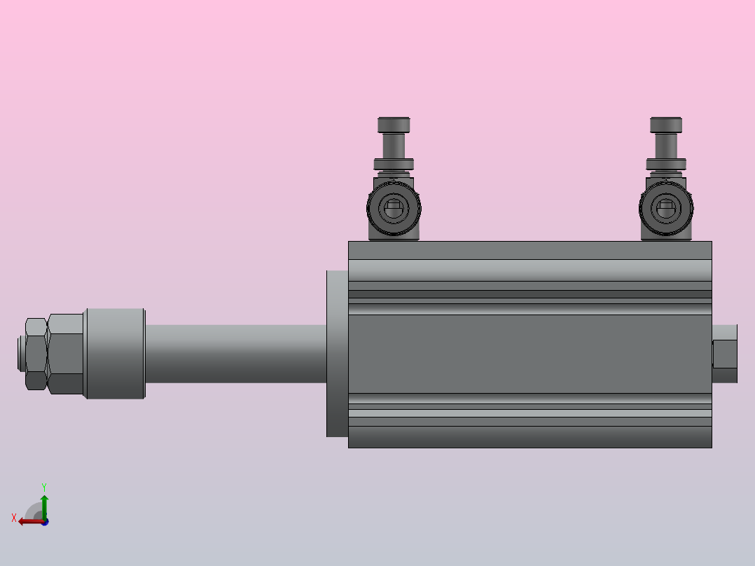 气缸CDQ2A40-50DZ-M9PW-XC8后视图