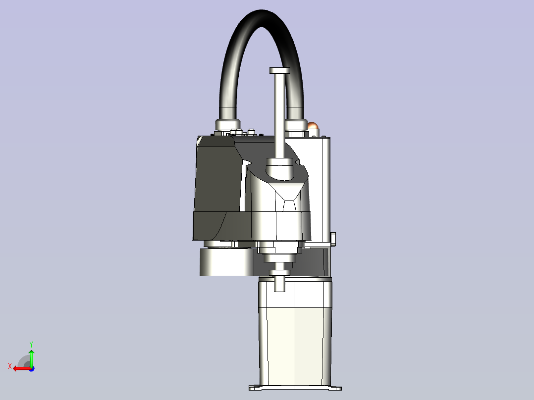 爱普生 T6 SCARA机器人造型3D图纸后视图