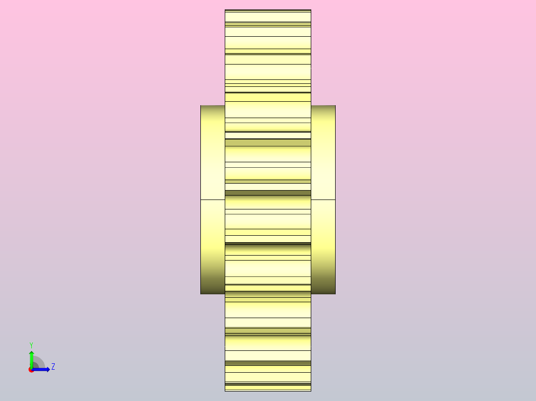 JI 881-23T-R25-C1 881系列机加工被动轮左视图